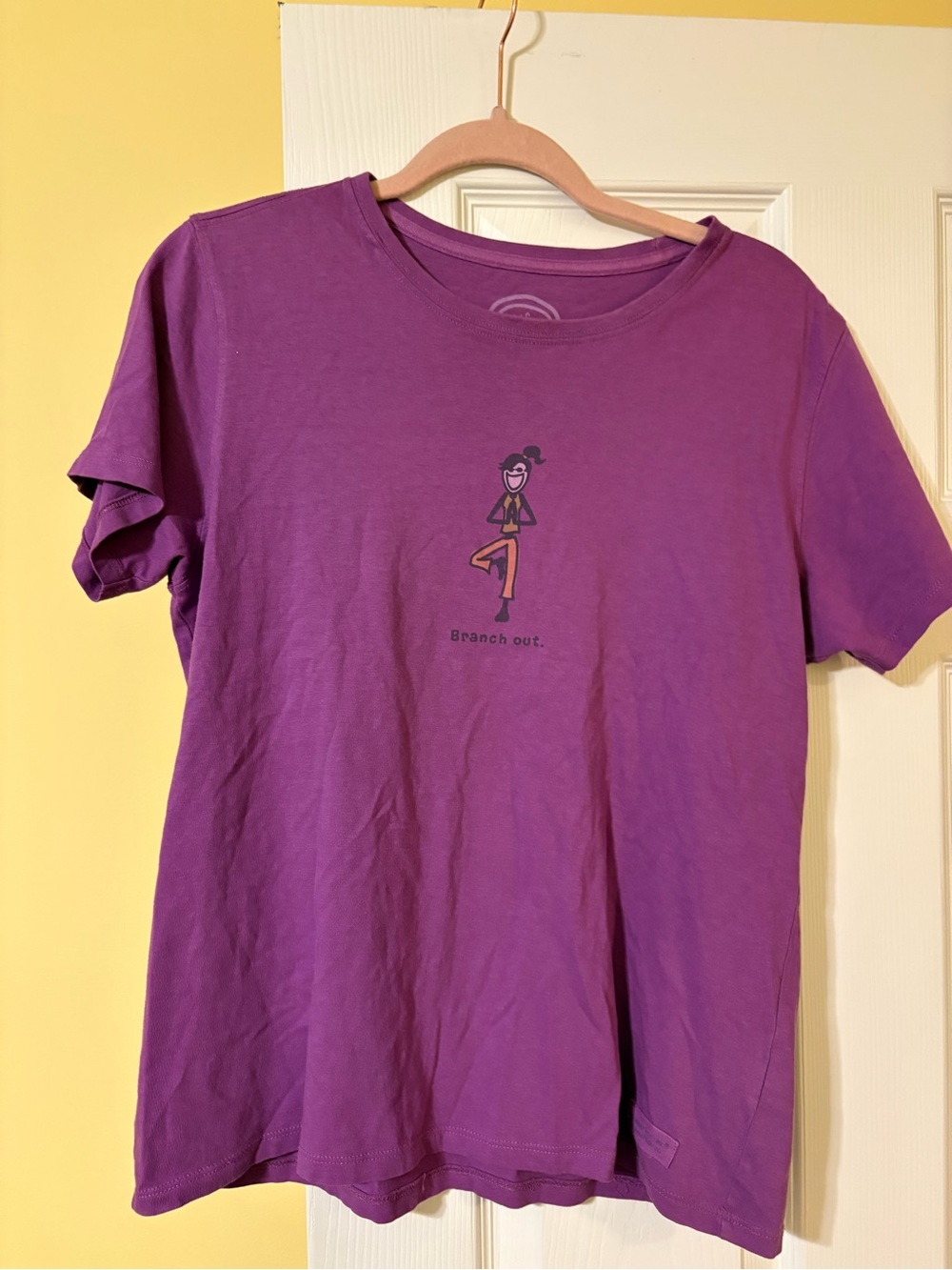 Life Is Good Purple 'Branch Out' Short Sleeve Tee